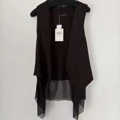 ROMI et KE! ダークブラウン ベスト 新品タグ付きジレ