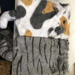 猫柄フリースショルダーバッグ3個セット