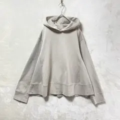 Mila Owen/Aラインパーカー/S/裏起毛 ゆったり ベージュ