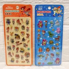 【新品✨】Disney ズートピア トイストーリー ぷくぷくシール 2枚セット