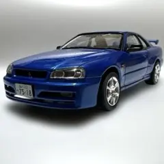 プラモデル完成品、1/24.フジミ模型、日産r34スカイライン25GT-V