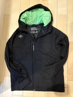 BURTLE パーカー バートル M ブラック/グリーン