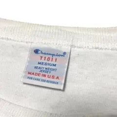 USA製　Champion T1011 ホワイト　 半袖　Tシャツ　Mサイズ