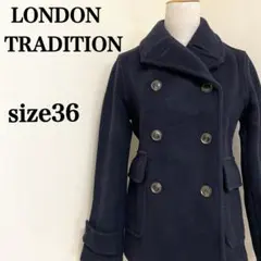 ロンドントラディション　厚手メルトン素材ダッフルスクールコートイギリス製