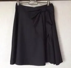 ◯Anatelier リボンドレープ ブッチャースカート 36 日本製