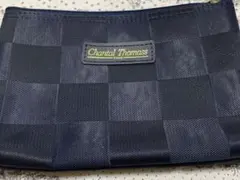 Chantal Thomass ポーチ ネイビー チェック柄