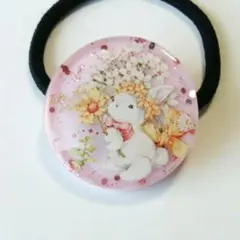 05】ヘアゴム うさぎ レジン - メルカリ