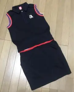 サイズ：36 ARCHIVIO アルチビオ  デニムワンピース スター柄 ネイビー系 [240001247287] ゴルフウェア レディース ストスト 小柄スタイルアップ デニムフレアワンピース/ST.ROONEY