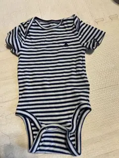 GAP ストライプ 半袖ロンパース　12-18M 美品　80cm