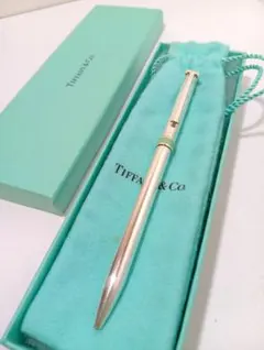 TIFFANY & Co. ティファニーブルーツイスト式 ボールペン、保存袋付き