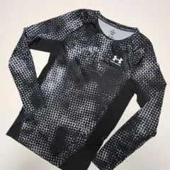 【UNDER ARMOUR】HEATGEAR アンダーシャツ LG 黒ドット柄