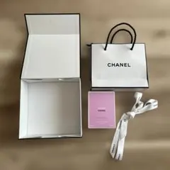 シャネル　CHANEL ギフトボックス CHANCE リボン　空箱　紙袋　4点