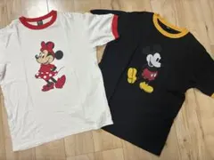 希少！ミニーマウスとミッキーマウスTシャツ2枚セット