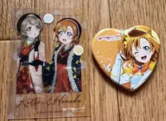 ラブライブ　スクフェス　μ's 缶バッジ　箔押し　 高坂穂乃果　南ことり