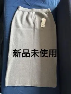 未使用UNIQLO コットンブレンドスカート L グレー