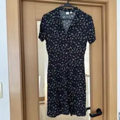 GAP 花柄 半袖ミニワンピース XS