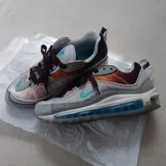 Nike Air Max スニーカー ホワイト/オレンジ/グレー25.0