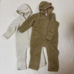 GAP baby くま　もこもこアウター　2点セット　双子
