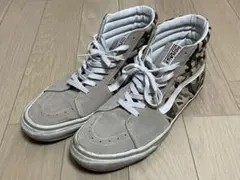 【VANS】SK8-Hi ベージュ/迷彩柄　29cm