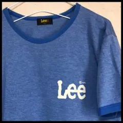 Lee 前後プリント入り 霜降りリンガーTシャツ 古着