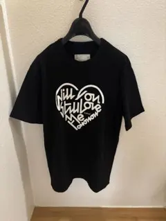 sacai Tシャツ ブラック　ハート　ロゴ　メンズ　レディース　兼用　黒のサムネイル