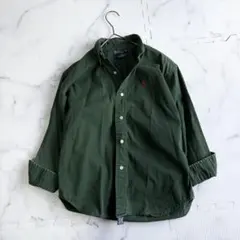 ✨大人気✨ ポロラルフローレン　緑　長袖シャツM