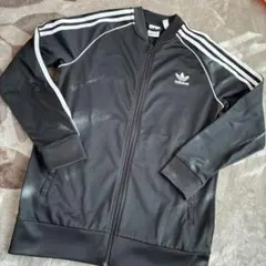 adidas ジップアップジャケット 黒　170