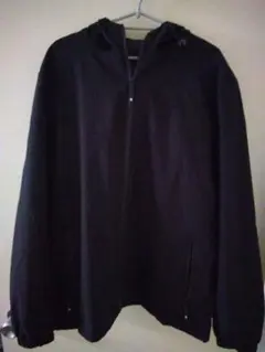 ブラック ナイロンジャケット LLサイズ位