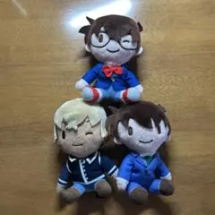名探偵コナン　ふわぷち　ミニぬいぐるみ 3種セット
