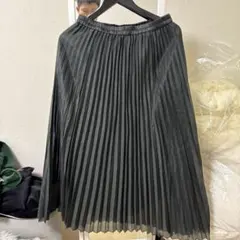 GU ブラック プリーツスカート M