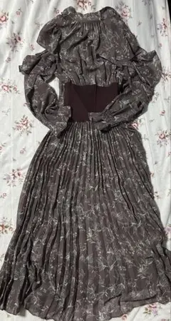 即発送 上品 ロング レースワンピース パーティドレス ステージ衣装 透け感 秋