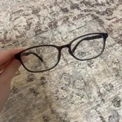 JINS ブラウンフレーム メガネ(ブルーライトカット)