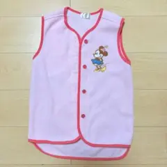 ミニーちゃん　ベスト　フリース　ディズニー　ピンク　スリーパー