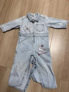 Dog Dept Kid's デニムオーバーオール 90cm