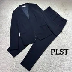 PLST プレミアムオックスカラーレススーツ セットアップ ネイビー