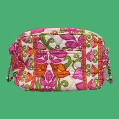 ヴェラブラッドリー　シグネチャーキルティング　花柄　ミニチェーンバッグ