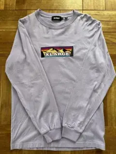 XLARGE ラベンダー 長袖カットソー
