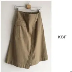 ◎アーバンリサーチ KBF【洗える】みもれ丈 デザイン 台形 ギャザー スカート