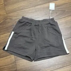 サイドライン ショートパンツ ブラウン