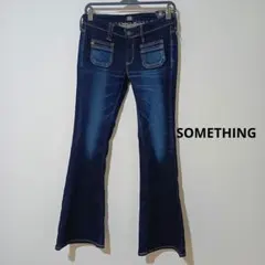 新品 SOMETHING SLIM FLARE デニムパンツ 30インチ Y2Kのサムネイル