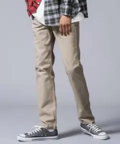 Levi's 511 w33 ベージュ スリムフィット チノパン