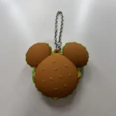 ディズニーリゾート　シリコンチャーム　ミッキーハンバーガー　バッグチャーム