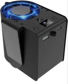 ウエストファン ベルトファン 7段階風力調節 LED照明ライト 超強風 携帯扇風