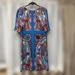ETRO エトロ ワンピース ペイズリー柄 七分袖 ベルト付き イタリア製