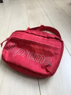 Supreme ショルダーバッグ オレンジ チェック柄 - メルカリ
