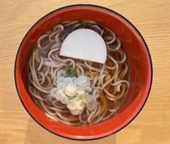 【店舗使用品】蕎麦屋 食品サンプル 直径約13cm