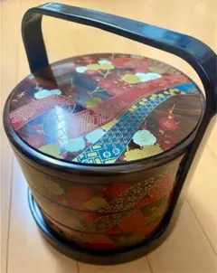 木製・丸型3段重箱