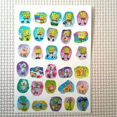 スポンジボブ　シール　レトロ　平成　ステッカー 　おすそ分け　当時物　平成女児