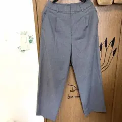 【GWSALE】UNIQLO ユニクロ　タックワイドパンツ　グレー　USED品
