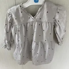 ZARA チュニック　ワンピース　ドット柄